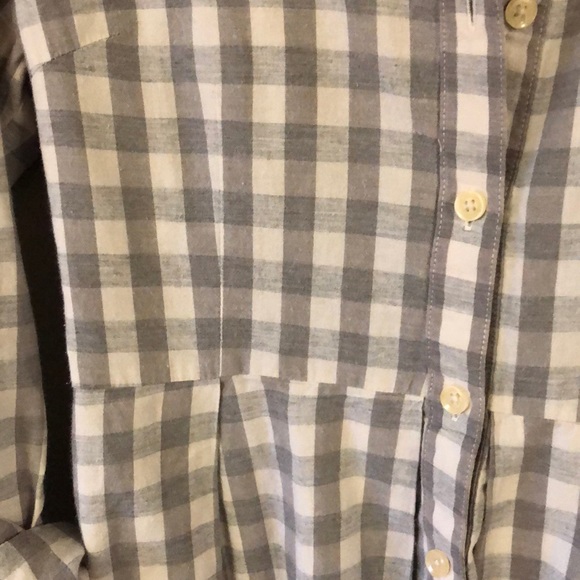 Anthropologie Buffalo Check Peplum Button Down - Picture 2 of 3